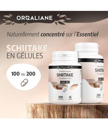 Shiitake 200mg - 200 capsules - Buy Online on GoSupps.com
