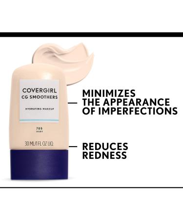 Covergirl Smoothers Hydrating Makeup 750 Creamy Beige - 1 fl oz | Flawless Hydration & Coverage - Buy Online on GoSupps.com