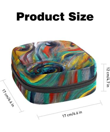 GIAPB Period Bag | Sanitary Napkin Storage & Travel Makeup Pouch | Abstract Art Graffiti Color35 - Buy Online on GoSupps.com