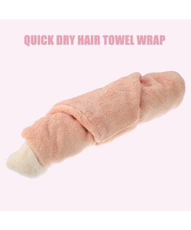 VOCOSTE Adult Hair Drying Towel Cap - Quick Drying Lightweight & Highly Absorbent for After Bath - Orange - Buy Online on GoSupps.com