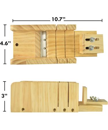 Artcome Multi-Function Adjustable Wood Soap Making Mold Kit with Stainless Steel Cutters | Rectangular Silicone Mold Set - Buy Online on GoSupps.com