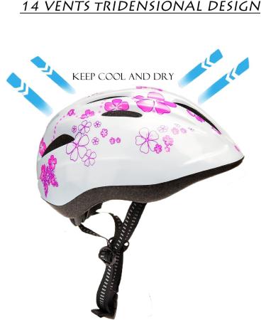 Girl's Pink Bike Helmet | Ages 3-10 | Adjustable & Multi-Sport | CPSC Certified - Buy Online on GoSupps.com