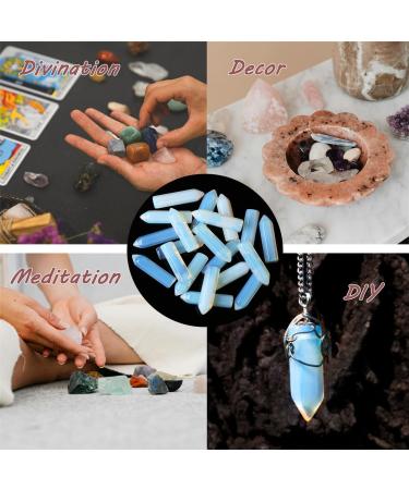 MAIBAOTA Opal Healing Crystals Gifts Wands Hexagonal Pointed Gemstones Set Bulk for Women Beginner Chakra Stones Nature Reiki Spiritual Energy Balancing Protection Crystal 10pcs - Buy Online on GoSupps.com