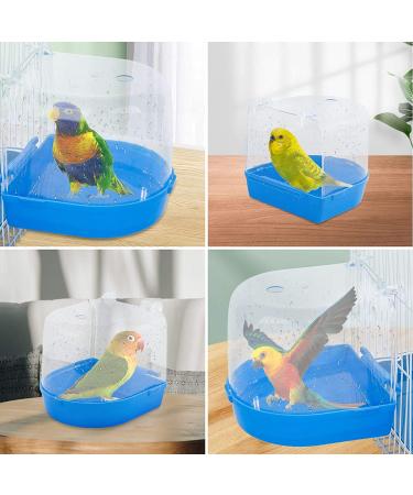 Geegoods Bird Bath Box for Small Birds | Parakeet, Canary, Budgies, Parrots | Caged Bird Bathing Tub with Water Injector - Buy Online on GoSupps.com