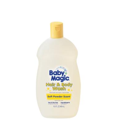Baby Magic Hair And Body Wash 16.5 Ounce Soft Powder Scent (488ml)