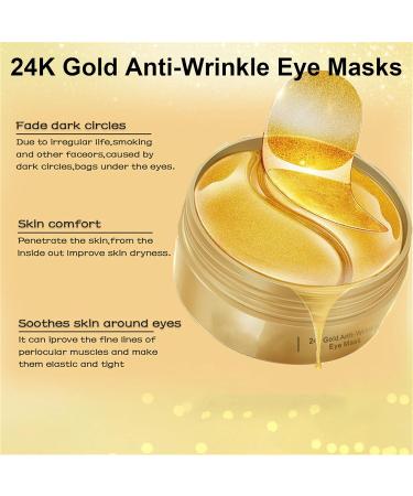 Under Eye Patches Collagen 24k Gold Anti-Wrinkle Under Eye Masks for Dark Circles and Puffiness Fine Lines Remove Eye Bags 30Pairs Gold Eye Pads Eye Skin Care Hydrating Eye Patches - Buy Online on GoSupps.com