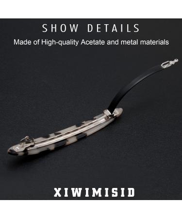 XIWIMISID Hair Barrettes for Women - Large No Slip Hair Clips with Automatic Clasp (4 Pieces, Style 3) - Buy Online on GoSupps.com