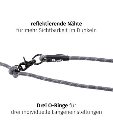 Floxic Premium Kleine Dog Leash | 3M Adjustable Touwline for Small & Medium Dogs | Stylish & Durable in Gray or Orange | 8mm - Buy Online on GoSupps.com