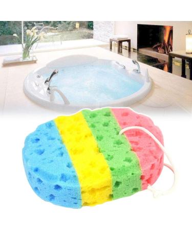 Buy Frcolor 2pcs Bath Sponge Set Colorful Oval Seaweed Scrubber | International Shipping Available - Buy Online on GoSupps.com