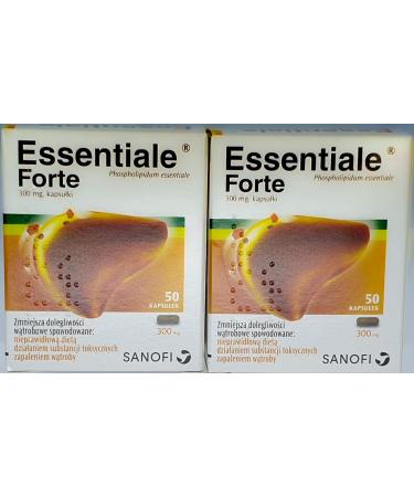  Sanofi Essentiale Forte - Pack of 100 Liver Regeneration and Toxin Purification Capsules 300 mg Non-GMO - Buy Online on GoSupps.com
