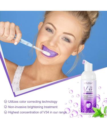 Natural Purple Toothpaste for Teeth Whitening and Stain Removal - Sensitive Formula, Fluoride Free, 60ml - Buy Online on GoSupps.com
