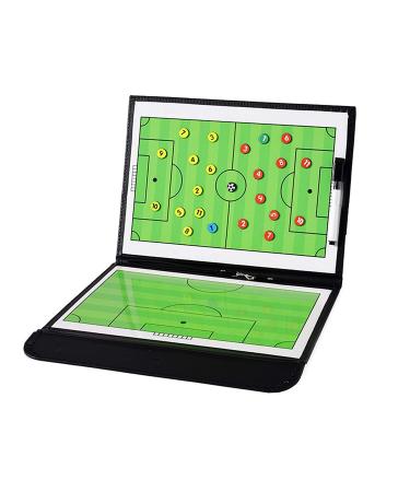 TXENCEX Football Coaching Board Coaches Clipboard Tactical Magnetic Board Kit,Portable Strategy Coach Board with Dry Erase, Marker Pen and Zipper Bag