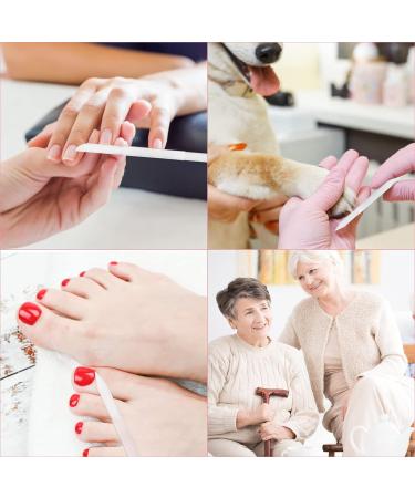 Sibba Glass Cuticle Pusher & Nail File Set - Professional Manicure Tools for Precision Cuticle Care and Gel Polish Removal - 2pcs Transparent Set - Buy Online on GoSupps.com