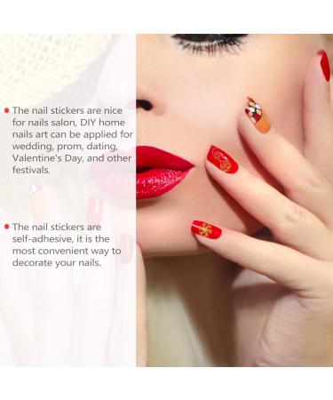 9 Sheets Nail Art Stickers Christmas Nail Sequins Christmas Transfers Sticker Christmas Nail Glitter Nail Art Decoration Cartoon Stickers Cartoon Nail Decals 3d Nail Stickers Flash - Buy Online on GoSupps.com