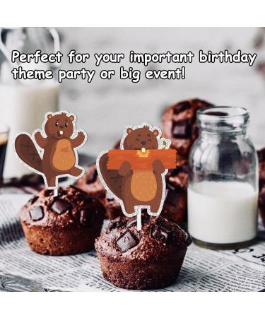 S-Cp-0060 Ice Cream Fruit Dessert Cupcake Topper Colorful Glitter Happy Birthday Sensory Pop Game Theme Decor Supplies Baby Shower Boys Girls Birthday Party Decorations - Buy Online on GoSupps.com