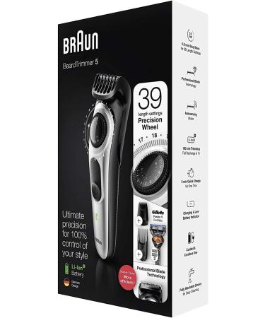 Braun Beard Trimmer & Hair Clippers Set for Men | Cordless Rechargeable Mini Foil Shaver & Gillette ProGlide Razor | 6 Piece Black/Silver Grooming Kit - Buy Online on GoSupps.com