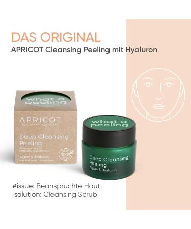 APRICOT Deep Cleansing Peeling 50ml - Luxury Skincare with Hyaluronic Acid & Algae Extract for Radiant Skin - Buy Online on GoSupps.com