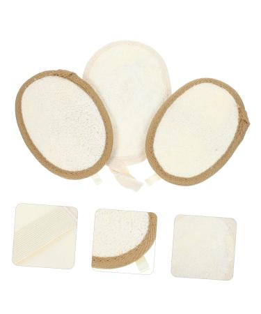 Didiseaon 3 Pcs Loofah Bath Towel Set - Premium Shower Sponge & Body Scrub - Soft Polyester Cotton Flakes for Ultimate Clean - Buy Online on GoSupps.com