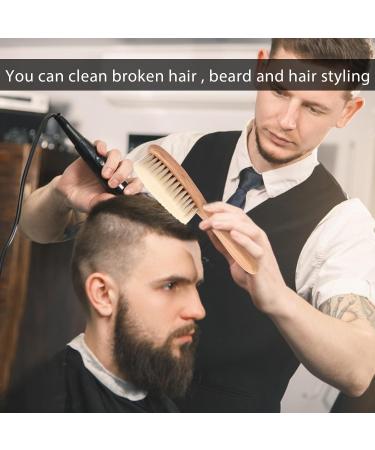 Professional Barber Neck Duster Brush Set - 2 Pieces Hair Cutting & Fade Brush for Easy Hair Dusting Around Neck & Ears - Buy Online on GoSupps.com