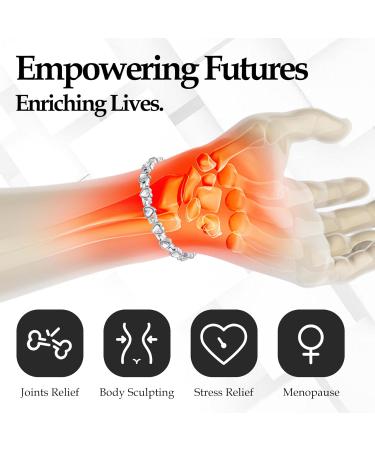 Buy JECANORI Magnetic Bracelet for Women - Stylish Titanium Steel with Glittering Heart & Zirconia - Includes Removal Tools & Gift Box - Buy Online on GoSupps.com