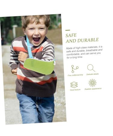FRCOLOR Arm Sling & Thumb Stabilizer - Adjustable Kickstand Shoulder Support for Kids & Adults - Ideal for Broken Arms & Elbow Injuries - Green - Buy Online on GoSupps.com