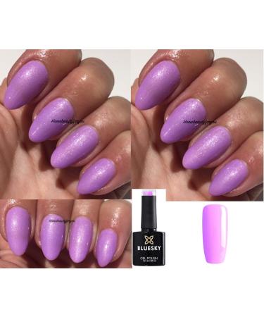 Bluesky Nail Gel Polish Lilac Shimmer Beckoning Begonia Garden Muse Delicate Pinky Lavender Shimmer 80597 UV LED Soak Off 10ml - Buy Online on GoSupps.com