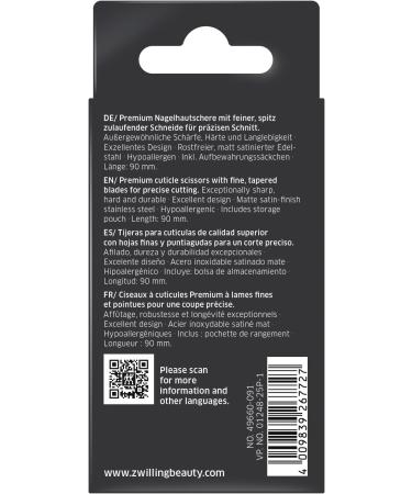 ZWILLING TWINOX Cuticle Scissors Satin-Finish Mit Pr zisionsspitze Single - Buy Online on GoSupps.com