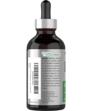 Horbaach Organic Oregano Oil Drops 4 fl oz | Vegan Liquid Extract | Non-GMO & Gluten Free Supplement - Buy Online on GoSupps.com