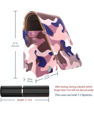 Travel Lipstick Organizer Case | Portable Makeup Bag with Mirror | Camouflage Style Z169s9mdsk - Perfect for International Shipping - Buy Online on GoSupps.com