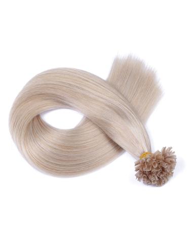 Keratin bonding - # gray - 40cm - 25 strands - 0.5g - 100% Remy real hair hair extension U -tip Exention High quality by Novon hair extensions with very high quality 25 bondings per 40cm 12.5g