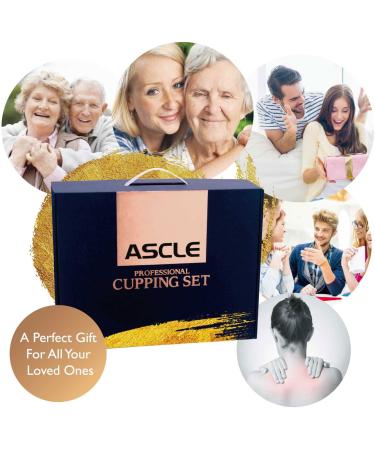ASCLE 12-Cup Cupping Set with Extra Thick Super Cups | Premium Quality - Buy Online on GoSupps.com