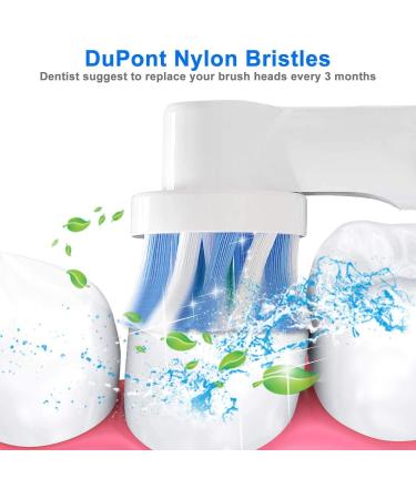 16 Pack Electric Toothbrush Replacement Heads - Compatible with Oral B Braun - Blue - Buy Online on GoSupps.com