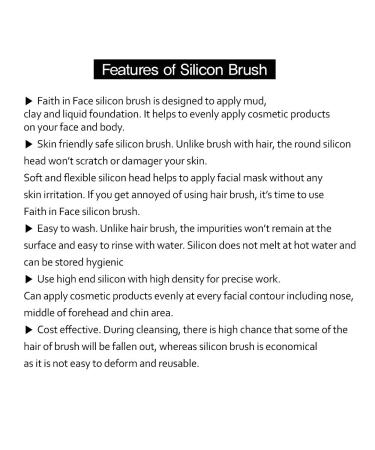 Soft Silicone Face Brush Set (5pcs) - Perfect Hairless Applicator for Mud Clay & Charcoal Masks | International Shipping Available - Buy Online on GoSupps.com