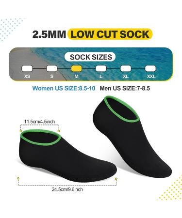 Xtinmee 3 Pairs 2.5mm Neoprene Socks | Diving, Snorkeling, Swimming & Water Sports Booties for Men and Women - Buy Online on GoSupps.com