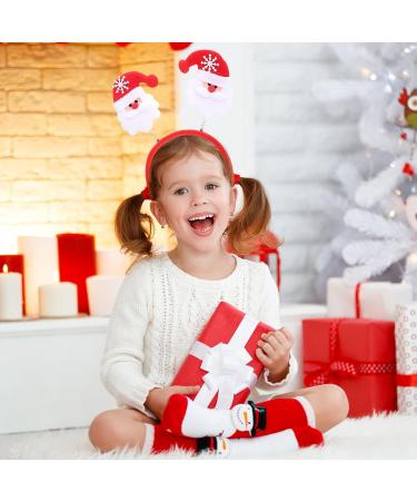 Christmas Headbands 5PCS for Kids & Adults - Holiday Party Costume Accessories with Reindeer Antlers, Santa Hat, Snowman & Tree Design - Festive Photo Booth Prop - Buy Online on GoSupps.com