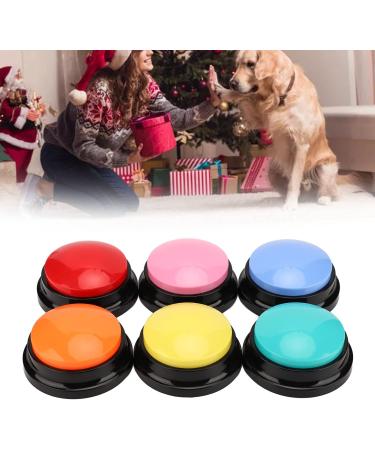 6 Color Recordable Buttons for Dogs Dog Buttons for Communication Dog Talking Button Set Pet Training Buttons 30 Second Record & Playback Teach Your Dog to Talk - 6 Color Packs - Buy Online on GoSupps.com