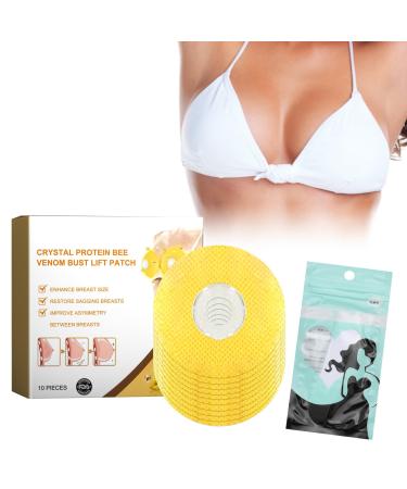 Pack of 10 Breast Enlargement Plasters - Royal Jelly - 10 Free Anti-Exposure Stickers
