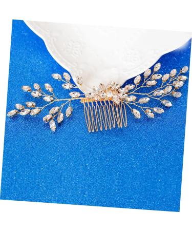 FRCOLOR Set of 3 Wedding Headpieces Wedding Hair Accessories Golden Hair Comb Golden Hair Clips Tiara Hair Accessories Bridal Headbands Hair Combs for Brides Dress - Buy Online on GoSupps.com
