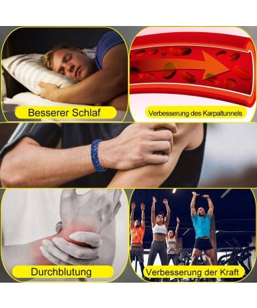 HAQI Mens Magnetic Bracelet - Health Energy Therapy Jewelry for Arthritis - Stainless Steel Black - Buy Online on GoSupps.com