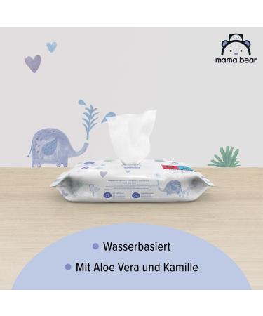 Amazon Mama Bear Sensitive Baby Wipes - Unscented 336 Count (6 Packs of 56) | Safe Gentle and Effective for Babies - Ship Internationally - Buy Online on GoSupps.com