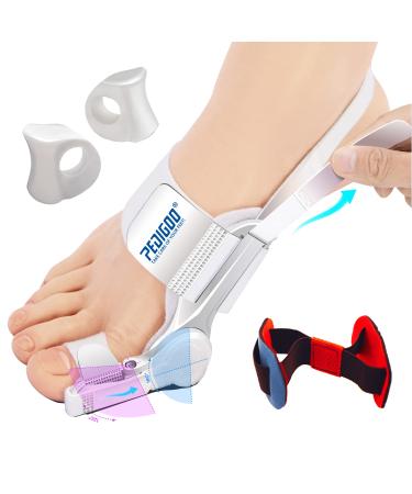 PEDIGOO Bunion Corrector for Women & Men  Toe Straightener with Toe Separator  Toe Stretcher Big Toe Correctors for Bunion Relief(1PC)