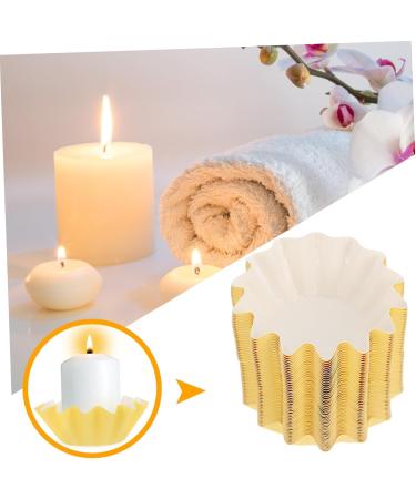 Warmhm 50 Waxed Cardboard Cup Inserts for Candle Making - PET-Coated 9x9x8cm Ideal for Melting Furnaces - Buy Online on GoSupps.com