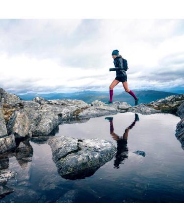 Bauerfeind Run Ultralight Compression Socks - Thin Sports Socks for Men & Women - Jogging & Fitness - Berry XL (35-37) - Buy Online on GoSupps.com