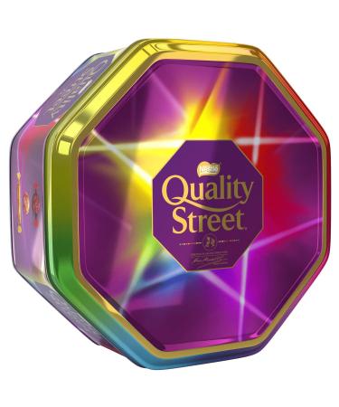 Chocolates Quality Street Tin 813g - Assorted Milk & Dark Chocolates - Suitable For Vegetarians - Free From Artificial Colours - Chocolates Toffees Tub Lover's - Sharing at Christmas & Celebrations