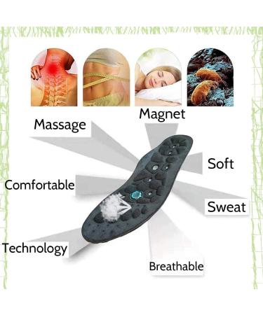 Eeuk Magnetic Orthopedic Massage Insoles for Men & Women | Acupressure Insoles for Flat Feet & Plantar Fasciitis (EU Size 35-40) - Buy Online on GoSupps.com