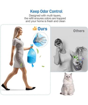 Cat Litter Disposal System Refills 4 Pack Refills Bag with Enhanced Odor Control - Buy Online on GoSupps.com