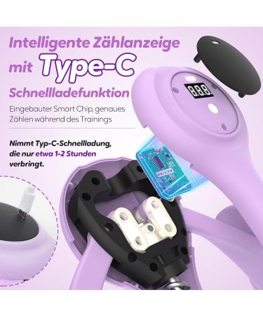 Ultimate Thigh Trainer with Intelligent Counting Chip | Spopal Hip Trainer for Leg Press & Pelvic Floor | Postpartum Buttocks Correction at Home - Purple - Buy Online on GoSupps.com