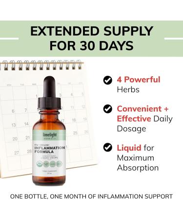 Inflammation Formula Advanced USDA Organic Turmeric Curcumin Supplement with Black Pepper Boswellia & Ginger for Whole-Body Inflammation Support Joint & Immune Health 60 Servings Made in USA - Buy Online on GoSupps.com