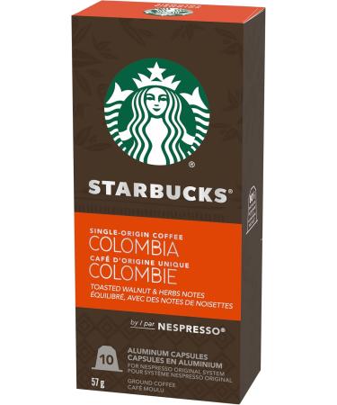 Starbucks By Nespresso Single Origin Columbia Nespresso Ground Coffee capsules Original Line Compatible 10 Nespresso Coffee Pods - Buy Online on GoSupps.com