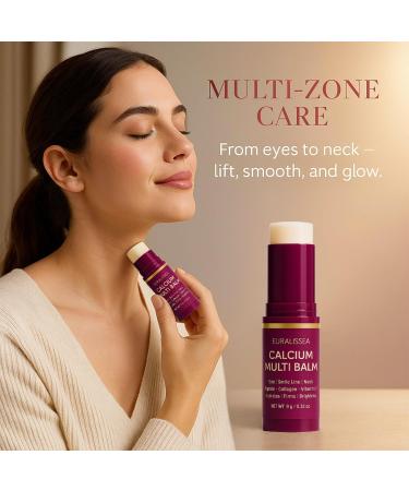 Euralissea Calcium Multi Balm Stick 2 Pcs Calcium Boost Firming for Eyes & Hydrating Treatment with Peptides & Vitamin E All Skin Types - Buy Online on GoSupps.com